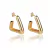 Brinco Argola Triangular Banhada a Ouro 18K