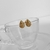 Brinco Gota Cravejada Banhada a Ouro 18K