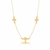 Colar Choker Trevos Banhado a Ouro 18K