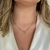 Colar Choker Esferas com Pingente Morganita Banhado a Ouro 18K - comprar online