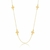 Colar Longo Trevos Banhado a Ouro 18K