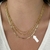 Colar Corrente Piastrine Banhado a Ouro 18K - comprar online