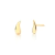 Brinco Ear Cuff Vírgula Banho de Ouro 18K