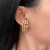 Brinco Ear Hook Triplo Banhado a Ouro 18K - comprar online