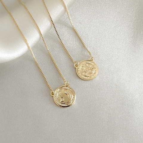 Escapulário São Bento Banhado a Ouro 18K