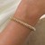 Pulseira Malha Pipoca Banhada a Ouro 18K - comprar online