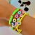 Pulseira Borracha Tailandesa Verde Banho de Ouro 18K - comprar online
