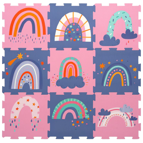 Piso Arcoiris Mágico 30x30cm 10mm