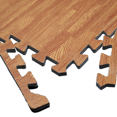 Piso Madera 60 x 60cm 12mm (4 piezas + bordes) - Multieva