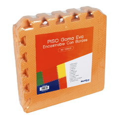 Piso Liso Con Bordes 30x30cm 10mm (6 piezas)