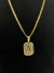 Corrente Cadeado Duplo 4mm + Pingente Letra Aprox 19gr Acabamento inove18k - comprar online