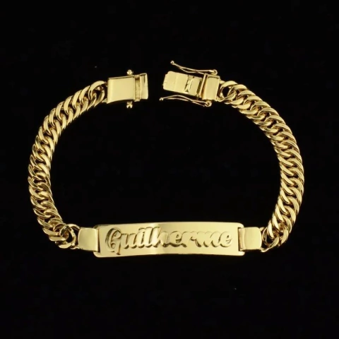 Pulseira Grumet 8mm Personalizada Com Nome (20 dias para produção)