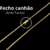 Corrente Cadeado 2mm +Pingente Cruz Lisa pp Aprox 7gr Acabamento inove18k - inove_18k