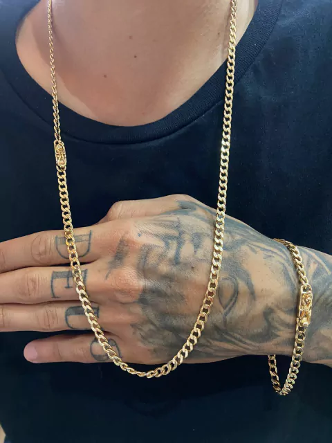 Corrente+Pulseira pitbull 5 mm 1 ano de garantia