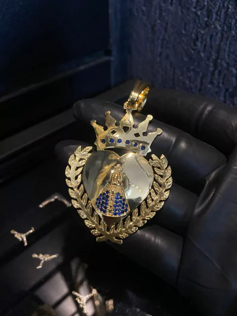 Pingente nossa senhora coroa para corrente de 8 mm há 13 mm