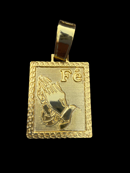 PINGENTE PLACA FÉ Medio