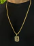 Corrente Cadeado Duplo 4mm + Pingente Letra Aprox 19gr Acabamento inove18k