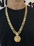 Corrente Dubai 10mm + Pingente Cristo Redondo G Detalhado Aprox 120gr Acabamento inove18k na internet