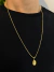 Corrente Cadeado 2mm + Pingente São Jorge Redondo pp Aprox 8gr Acabamento inove18k