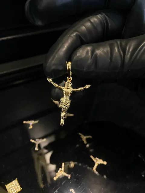 pingente cristo na cruz para corrente de 1mm há 3,5mm