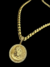 Corrente Friso S 13mm +Pingente Cristo Redondo G Detalhado Aprox 180gr Acabamento inove18k