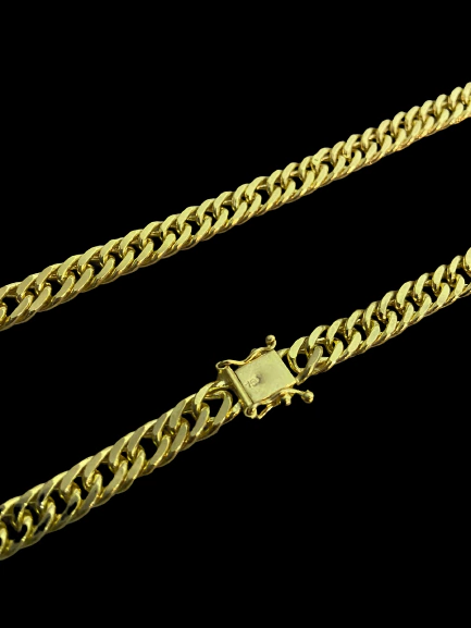 Corrente Grumet Dupla 6mm Fecho Trava Dupla Aprox 45gr Acabamento inove18k