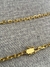 Corrente Cadeado 5mm +Pingente Placa Fé Lisa M Aprox 43gr Acabamento inove18k - inove_18k