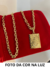 Corrente Cadeado 5mm +Pingente Jesus Na Placa Dupla Face Aprox 40gr Acabamento inove18k - inove_18k