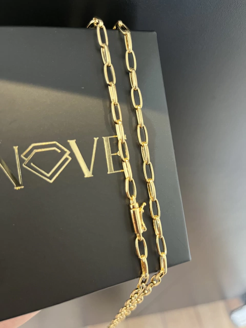 Corrente Boleada 4mm Aprox 18gr Acabamento inove18k