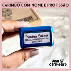 Carimbo Automático com Nome e Profissão
