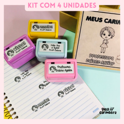 Coleção Professorinha - Kit com 4 Carimbos - Passe a imagem para o lado para visualizar o catálogo - comprar online