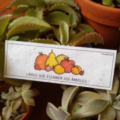 Señalador plantable - Libros que escriben los árboles