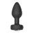 Plug anal de silicone com vibro por aplicativo - Cor : Preto