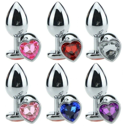 Plug Formato Coração em Aço - Tamanho M - comprar online