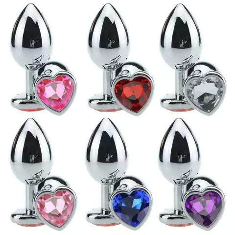 Plug Formato Coração em Aço - Tamanho P - comprar online