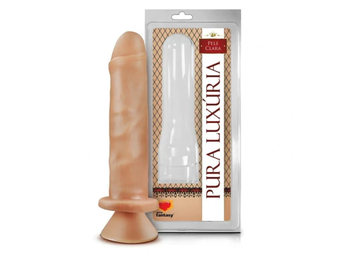 Prótese 17,4 x 4,1 cm com Ventosa- Cor: Pele Clara - Sexy Fantasy