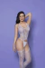 Yaffa Macacão Sensual Branco Y1085
