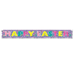 Banner Metálico Happy Easter