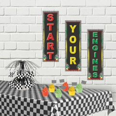 Letreros Fiesta de Carreras 3 Pzas - Happy Fiesta