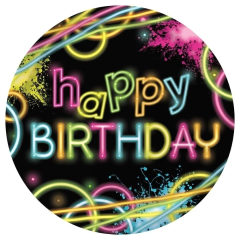 Glow party plato fiesta