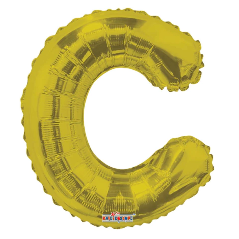 Globo letra C color oro