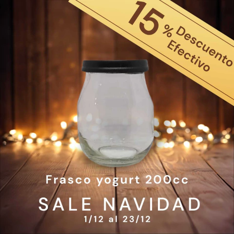 FRASCO YOGURT CON O SIN TAPA - comprar online