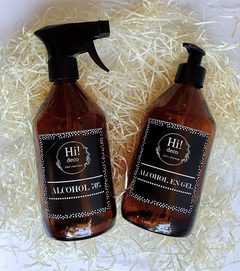 DUO DE ENVASES PARA HIGIENE ETIQUETA NEGRA