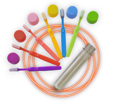 CEPILLOS DE DIENTES INFANTILES+ TUBO Y TAPA PLASTICA