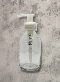 botella jarabe 125cc cristal con tapa - comprar online