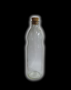 BOTELLA DE VIDRIO 1LT CON TAPA PLÁSTICA PACK DE 15 UNIDADES - comprar online