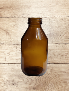 BOTELLA JARABE 125CC AMBAR CON ACCESORIO - enfrasca2flor