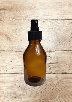 BOTELLA JARABE 125CC AMBAR CON ACCESORIO - tienda online