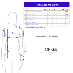 Top Asimétrico con Brillos