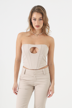 CORSET HOLE BEIGE - comprar online